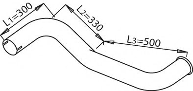 DINEX 21638 Exhaust Pipe
